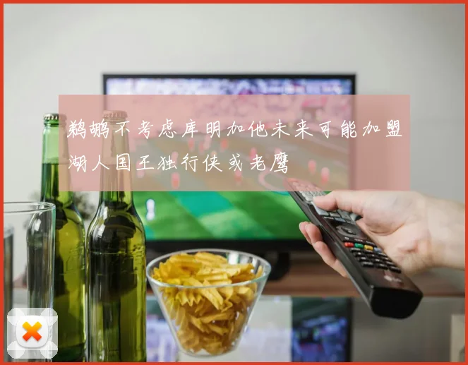 鹈鹕不考虑库明加他未来可能加盟湖人国王独行侠或老鹰